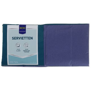 METRO Professional Servietten Dunkelblau 33  x  33 cm 1/4Falz 3 lagig
