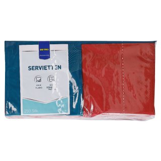 METRO Professional Servietten Bordeaux 24  x  24 cm 1/4Falz 3 lagig