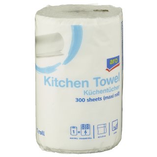 aro Küchentücher Weiß 2 lagig - 300 Blatt
