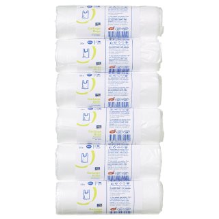 aro Müllbeutel mit Griff Weiß 50 l 10 My - 6 x 20 Stück
