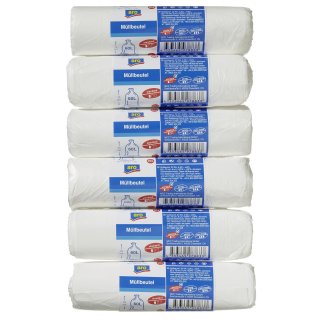 aro Müllbeutel 60  x  75 cm Transparent 60 l Plastik 9 My - 120 Stück