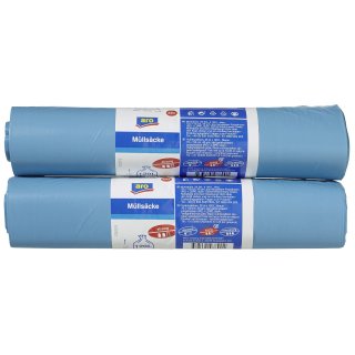 aro Müllsäcke 70  x  110 cm Blau 120 l Low Density Polyethylen (LDPE), Polyethylen (PE) 40 My