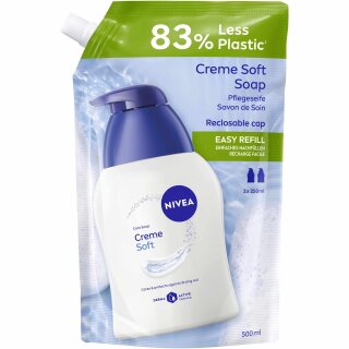 Nivea Body Cleansing Flüssigseife Creme Soft (500ml Beutel)