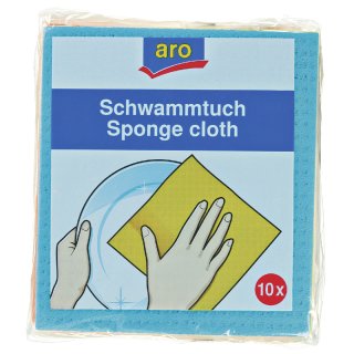 aro Schwammtuch Hellblau quadratisch - 10 x