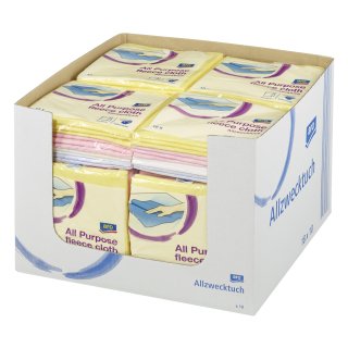 aro Allzwecktuch 38  x  38 cm Farbig sortiert quadratisch - 18 x 10 Stück