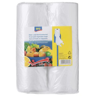 aro Obst- und Gemüsebeutel Transparent Kunststoff - 2 x 250 Stück