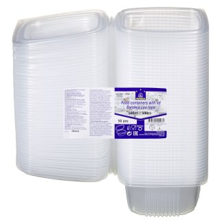 Horeca Select Becher mit Deckel Transparent 500 ml Polypropylen (PP)