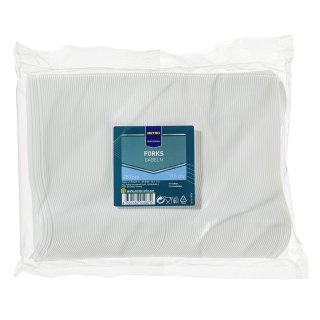 METRO Professional Gabeln Weiß Plastik, Polystyrol (PS) - 250 Stück