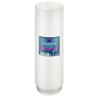 METRO Professional Runde Verpackungsbecher Transparent Polypropylen (125ml Fassungsvermögen, 100 Stück)