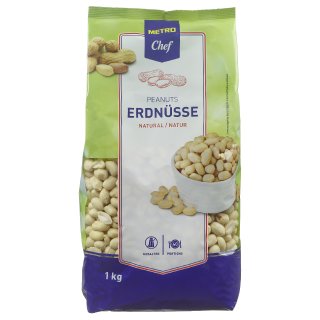 METRO Chef Erdnusskerne ungeröstet & ungesalzen - 1 kg Beutel