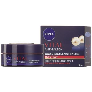NIVEA FACE Vital Anti-Falten Regenerierende Nachtpflege Reife Haut (50ml)