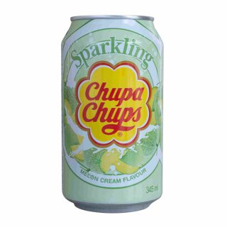 Chupa Chups Sparkling mit Melonen-Sahne-Geschmack (345ml Dose)