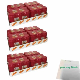 Vimto Sparkling Früchtegetränk 3er Pack (3x 24x 330ml Dose) + usy Block