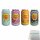 Chupa Chups Sparkling Testpaket mit 4 Sorten (4x 345ml Dose) + usy Block