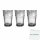 Trinkglas mit 350 ml Füllvolumen 3er Pack (3 Stck) + usy Block