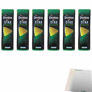 Doritos Stax Chips Sour Cream & Onion 6er Pack (6x170g Packung) + usy Block