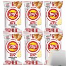 Lays KFC Original Recipe Chicken Flavour Kartoffelchips 6er Pack (6x150g Beutel) + usy Block