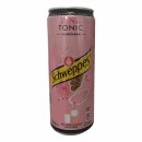 Schweppes Pink Tonic kalorienarm BE (6x330ml Dose EINWEG)