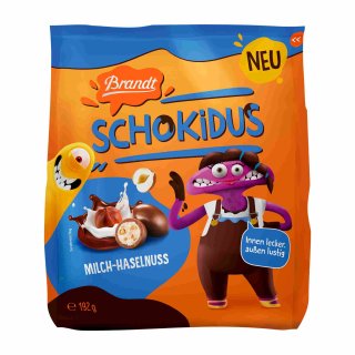 Brandt Schokidus Milch Haselnuss (192g Beutel)