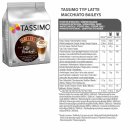 Tassimo Baileys Typ Latte Macchiato 6er Pack (6x264g Packung) + usy Block