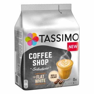 Tassimo Coffee Shop Selections Typ Flat White (220g Packung, 16 T-Discs für 8 Getränke)