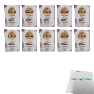 Caputo Farina Manitoba 10er Pack (10x 1kg Packung Mehl) + usy Block