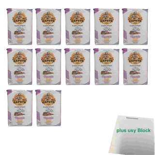 Caputo Farina Manitoba 12er Pack (12x 1kg Packung Mehl) + usy Block