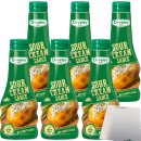 Develey Sour Cream Sauce mit Schnittlauch 6er Pack (6x250ml Flasche) + usy Block