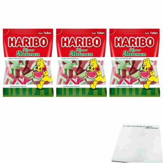 Haribo Wasser Melonen 3er Pack (3x175g Beutel) + usy Block