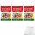Haribo Wasser Melonen 3er Pack (3x175g Beutel) + usy Block
