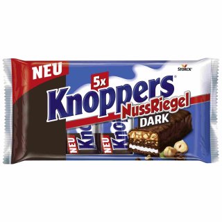Knoppers Riegel Dark (5x40g Packung)