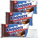 Knoppers Riegel Dark 3er Pack (3x200g Packung) + usy Block