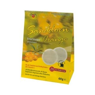 Teepads Lawrence Tea Früchtetee "Sanddorn-Orange", 20 St.