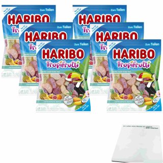 Haribo Tropifrutti Kokos 6er Pack (6x200g Beutel) + usy Block