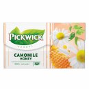 Pickwick Herbal Camomile Honey 3er Pack (Kamilletee mit Honig 3x 20x1,5g) + usy Block