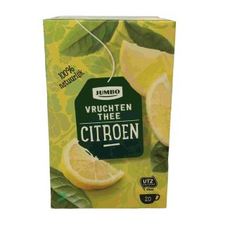 Jumbo Vruchten Thee Citroen (Früchtetee Zitrone, 20x1,5g Teebeutel)