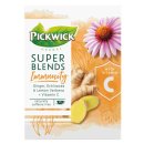 Pickwick Super Blends Immunity mit Ingwer, Echinacea & Zitronenverbene 3er Pack (3x 15x1,5g Teebeutel) + usy Block