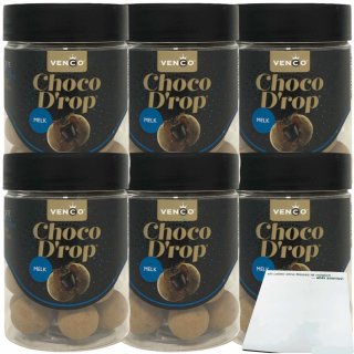 Venco Choco Drop Melk 6er Pack (6x146g Dose) + usy Block