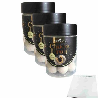 Venco Choco Drop Wit Salmiak 3er Pack (3x146g Dose) + usy Block