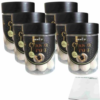 Venco Choco Drop Wit Salmiak 6er Pack (6x146g Dose) + usy Block