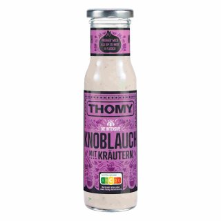 Thomy Knoblauch Sauce mit Kräutern (230ml Flasche)