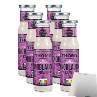 Thomy Knoblauch Sauce mit Kräutern 6er Pack (6x230ml Flasche) + usy Block