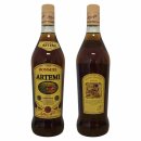 Artemi Ron Miel Canario 20% 3er Pack (3x1l Flasche Rum mit Honig) + usy Block