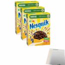 Nestlé Nesquik Knusper-Frühstück Cerealien 3er Pack (3x330g Packung) + usy Block