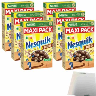 Nestlé Nesquik Duo Cerealien 6er Pack (6x585g Packung) + usy Block