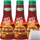 Develey Spicy Burger Sauce 3er Pack (3x250ml Flasche) + usy Block
