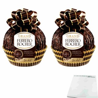 Grand Rocher Zartbitterschokolade 2er Pack (2x125g Packung) + usy Block