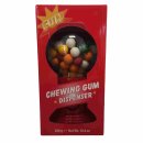 Fun Chewing Gum Dispenser in rot mit 300g Kaugummis (Bunte Kaugummi Kugeln)