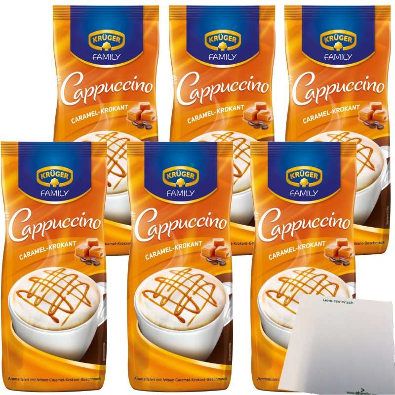 Krüger Family Cappuccino Caramel-Krokant | 500-g-Beutel