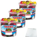 Haribo Super Mario Fruchtgummi 3er Pack (3x570g Runddose)...